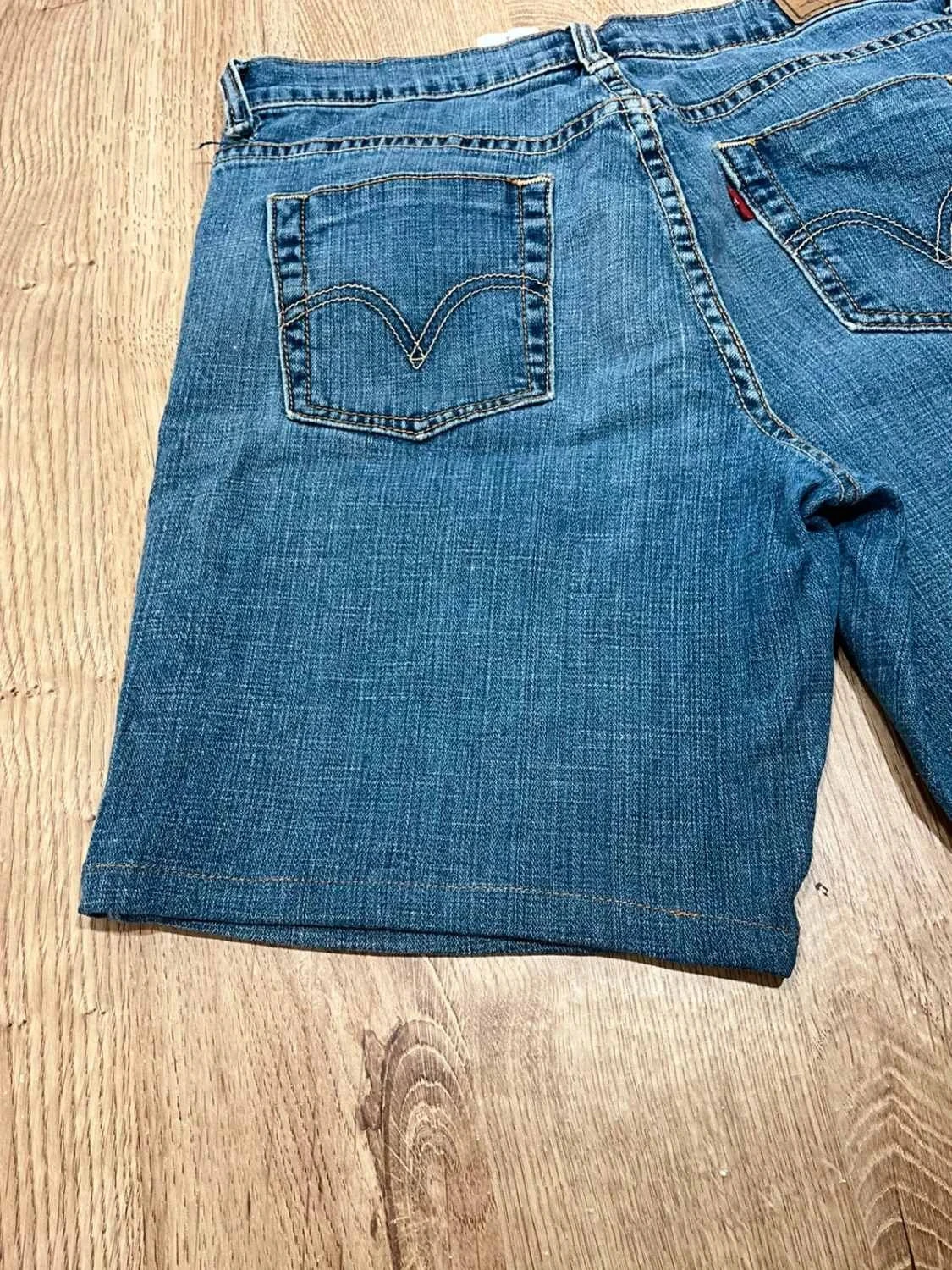 Short Levi's Capri Taille 4 Vintage Femme Coton Bleu Slv015 – photo 7